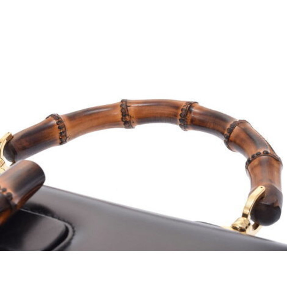 Gucci Handbag bamboo leather black strap - Picture 4 of 12